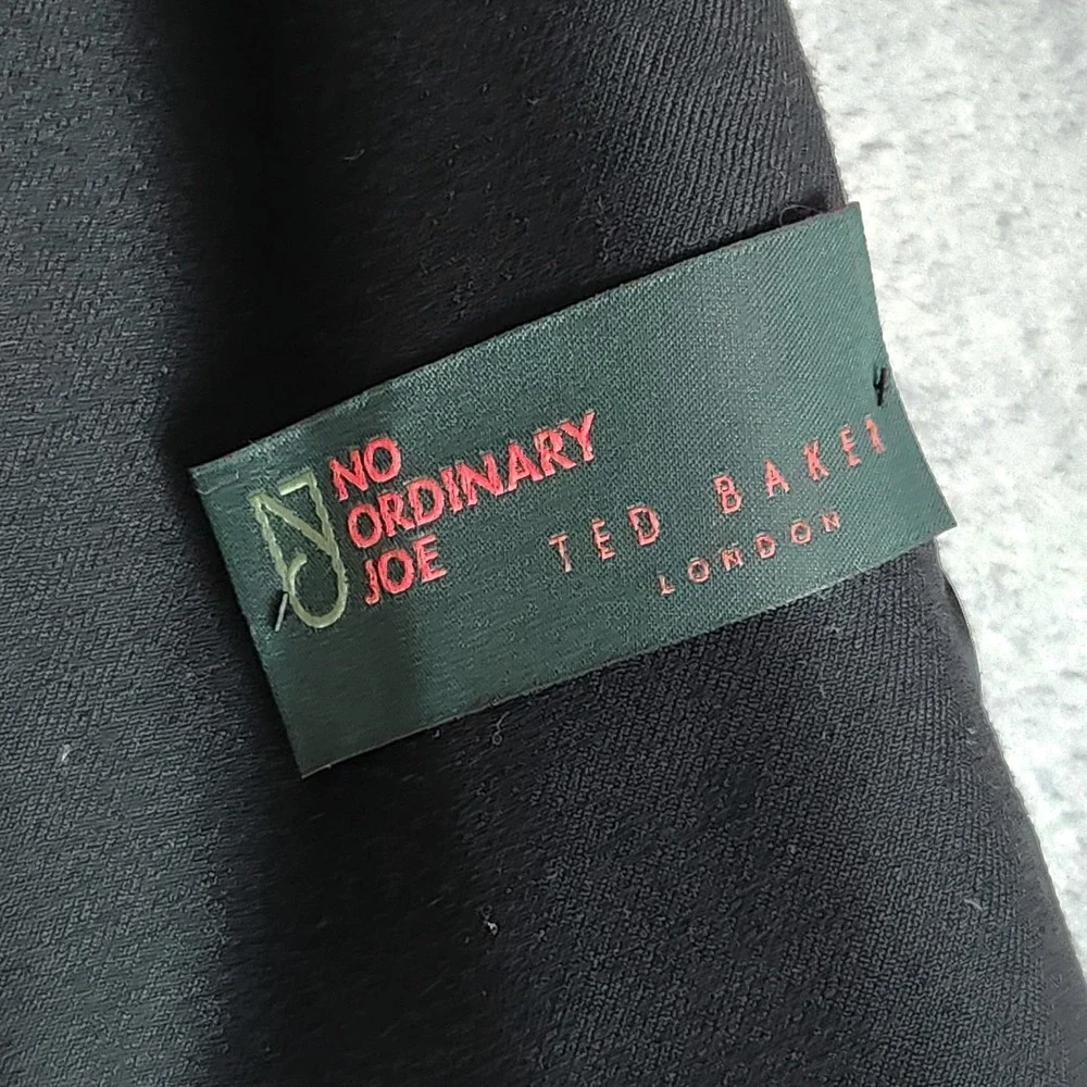 New TED BAKER London Jake CT Blazer Jacket 38R Black 100% Wool No Ordinary Joe